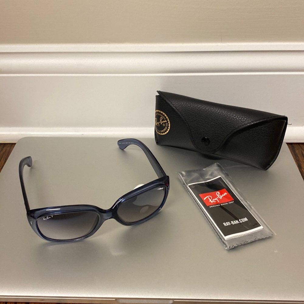 Ray-Ban Jackie OHH transparent sunglasses, blue gradient